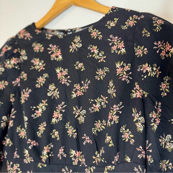 New AFRM Floral Long Sleeve Maxi Dress S - Picture 7 of 16